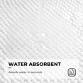thumbnail image 5 of Soft White Super Absorbent Bath Mat Tub for Shower 16' x 24', 5 of 5