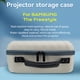thumbnail image 4 of Estuche para proyector, bolsa de transporte de viaje para proyector Dimensión interna 10.83"x5.5"x5.12" con correa ajustable para el hombro y divisores de compartimentos, 4 of 5