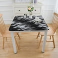 thumbnail image 3 of Square Tablecloth , Washable Fabric Table Cloth for Indoor Outdoor Use, Texture Print Oil-Proof Table Cover, Reusable Tablecloths, 3 of 7