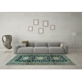 thumbnail image 3 of Ahgly Company Indoor Rectangle Persian Light Blue Traditional Area Rugs, 2' x 5', 3 of 4