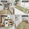 thumbnail image 5 of Yellow Leopard Print Pattern Kitchen Rugs Sets Of 3,Kitchen Runner Rugs Non Skid Washable,Decorative Kitchen Floor Mats for Kitchen,Sink,Laundry,17"x30"+ 17"x47" + 17"x59", 5 of 6