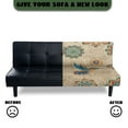 thumbnail image 4 of Yuyamidu Mandala Futon Cover Armless Sofa Covers Hummingbird Futon Covers Slipcover for Living Room Washable Sofa Bed Slipcover Protector Gift for Friends, 4 of 8