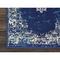 thumbnail image 3 of Nourison Grafix Traditional Graphic Power Loomed Navy Blue Area Rug, 5 lb, 3 of 5
