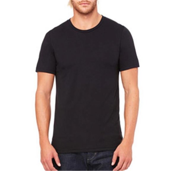 Canvas 3413 Unisex Triblend Short-Sleeve T-Shirt - Solid Black - 2XL