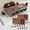 47.2in-Walnut, variant on Modern Folding Conference Tables, Flip Top Mobile Meeting Table with Wheels, Modular Stackable Training Tables, Convertible Rolling Seminar Table for Office Classroom School(8,Walnut,47.2in)