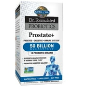Garden of Life Dr. Formulated Probiotics Prostate+ - Digestive & Urinary Health Support - Prostate Health Supplement with Bifidobacterium Longum & Lactobacillus Acidophilus - 60 Vegetarian Capsules