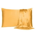 thumbnail image 6 of Apricot Dreamy Set of 2 Silky Satin King Pillowcases, 6 of 6