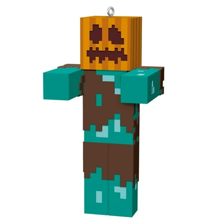 Hallmark 2024 Keepsake Minecraft Drowned Carved Pumpkinl Christmas Ornament New
