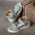 thumbnail image 5 of MKLEKYY Sandalias de Mujer Sandalias de Plataforma de Cuero Con Punta Abierta de Moda de Verano para Mujer Zapatos Cómodos Sin Cordones, 5 of 5