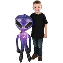 36" Alien INFLATE (Vinyl) Galaxy Inflatable Large Alien Figures on Hang Tag.