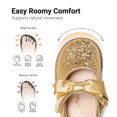 thumbnail image 3 of DREAM PAIRS Toddler Girls Mary Jane Flats, Wide Fit Black Dress Shoes with Cushioned Insole, Adjustable Hook & Loop Strap, Comfortable Non-Slip Uniform Shoes for Little Kids, 3 of 7