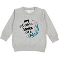 thumbnail image 2 of Inktastic My Nonna Loves Me for Girls Granddaughter Toddler Sweatshirt, 2 of 4