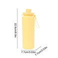thumbnail image 3 of Rirozkan Foldable Water Bottle, Collapsible Silicone Cup, Portable Hydration Pack, Travel Canteen with Carabiner for Hiking, 3 of 6