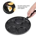 thumbnail image 2 of Ccdes 5 Round Holes Frying Pan Non Stick Eggs Cooking Pan Home Kitchen Cookware for Breakfast,Non Stick Frying Pan, 2 of 8