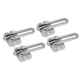 thumbnail image 2 of Swing Bar Lock, 3 Position Adjustable Door Lock Latch Zinc Alloy Shock Resistant Rust Proof Extra Thick Arm 4 Pcs  For Home, 2 of 8