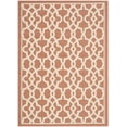 thumbnail image 2 of Safavieh Courtyard Carlos Oriental Indoor/Outdoor Area Rug, Terracotta/Beige, 4' x 5'7", 2 of 9