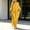 Yellow, variant on Ygbgbb Women's Oversized Linen-Blend Maxi Dress, Batwing Sleeve Dress with Pockets, Loose Wide Sleeve Casual Summer Long Dress White L