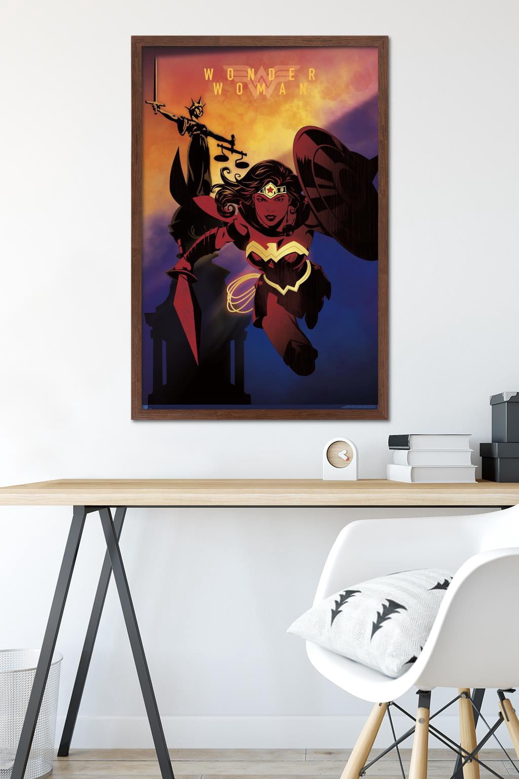 DC Comics: Dark Artistic - Wonder Woman Wall Poster, 22.375" x 34" Framed