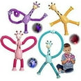 thumbnail image 3 of 4pcs Telescopic Suction Cup Giraffe Toy, Shape-changing Giraffe Telescopic Tube Cartoon Puzzle Suction Cup Parent-child Interactive Decompression Toy, 3 of 4