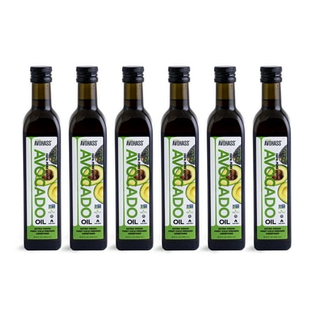 Avohass Extra Virgin Avocado Oil 6 Bottle Case  Non-GMO Project Verified  Kosher Certified  (6) 16.9 fl. oz. Bottles
