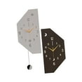 thumbnail image 3 of Reloj de pared de esquina de doble cara reloj decorativo arte de hierro único decoración de pared minimalista simple moderna para la Octogonal Pequeño, 3 of 8