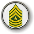 thumbnail image 7 of BestLicensePlateFrames - U.S. Army Rank Insignia Enlisted Soldiers 3D Domed CAR Emblem Badge Sticker Chrome Metal Bezel - Sergeant Major E-9 (SGM) - Official U.S. Army Licensed Product, 7 of 7