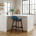 thumbnail image 6 of Brown Wooden Counter Height Chair with Back – Stylish Bar Stools for Kitchen, 6 of 6