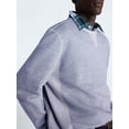 thumbnail image 5 of Free Assembly Men's Oversized Fleece Crewneck Sweatshirt with Long Sleeves, Sizes XS-3XL, 5 of 7