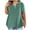 Green, variant on Womens Blouse up to 60% Off Breathable Flowy Cotton Soft Holiday Beach Tee Short Sleeve Cozy Style Solid Tshirt Athletic Ladies Tops Pure Colour Trendy Shirts Sports V-Neck Blouse T-shirt
