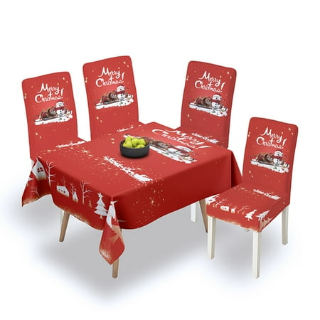

CUH Christmas Tablecloth Rectangle Rustic Washable Polyester Wedding Waterproof Table Cloths Xams Home Decor Party Tablecloths Christmas Table Cloth D Tablecloth 55x71