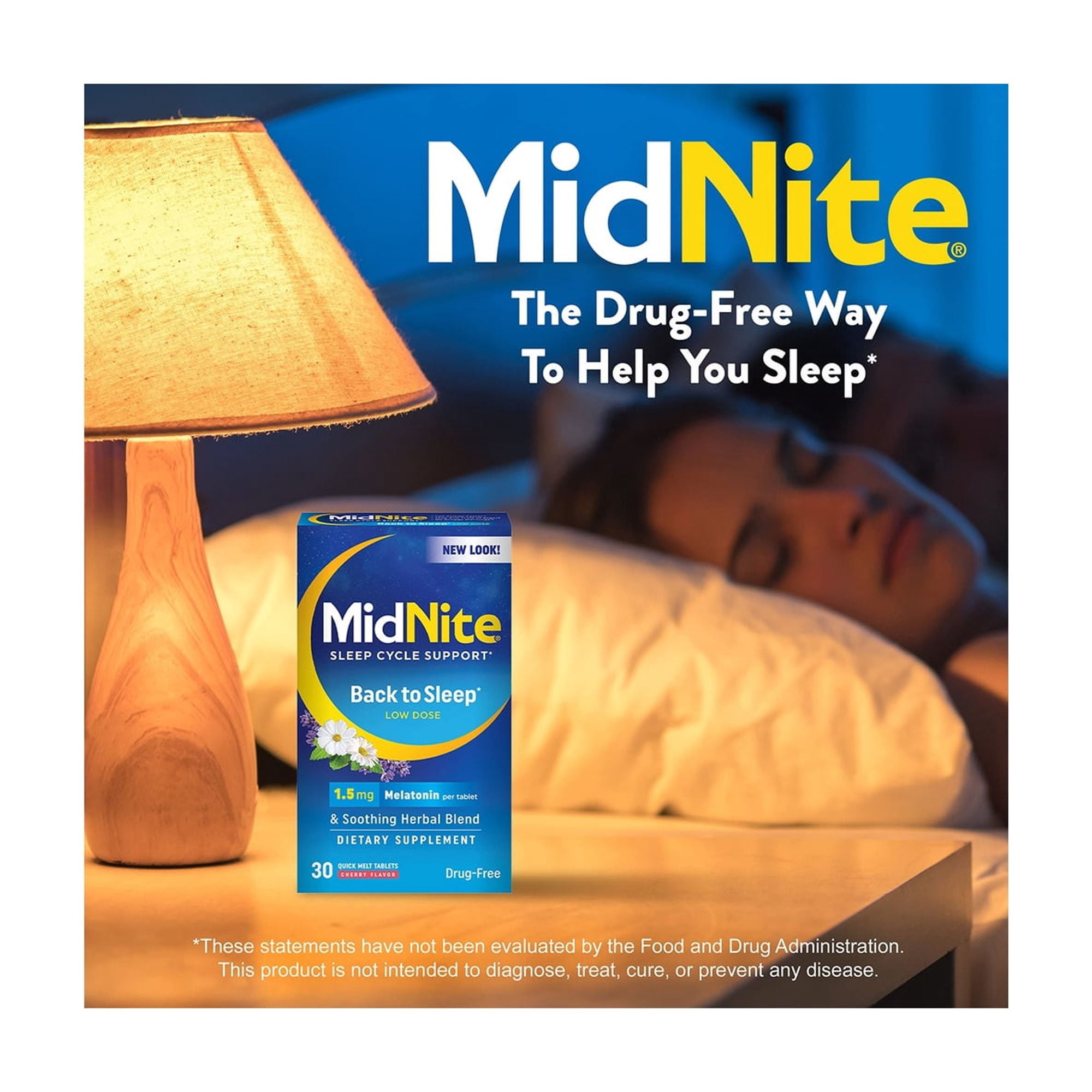 MidNite Drug-Free Sleep Aid, Chewable Tablets (Pack of 10)