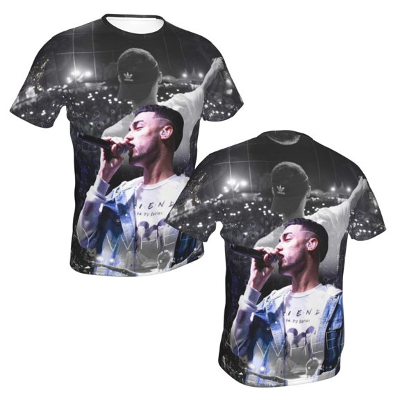 Jay Wheeler Trappii Unisex 3d Pattern Printed Short Sleeve T-Shirts Casual Graphics Tees Small