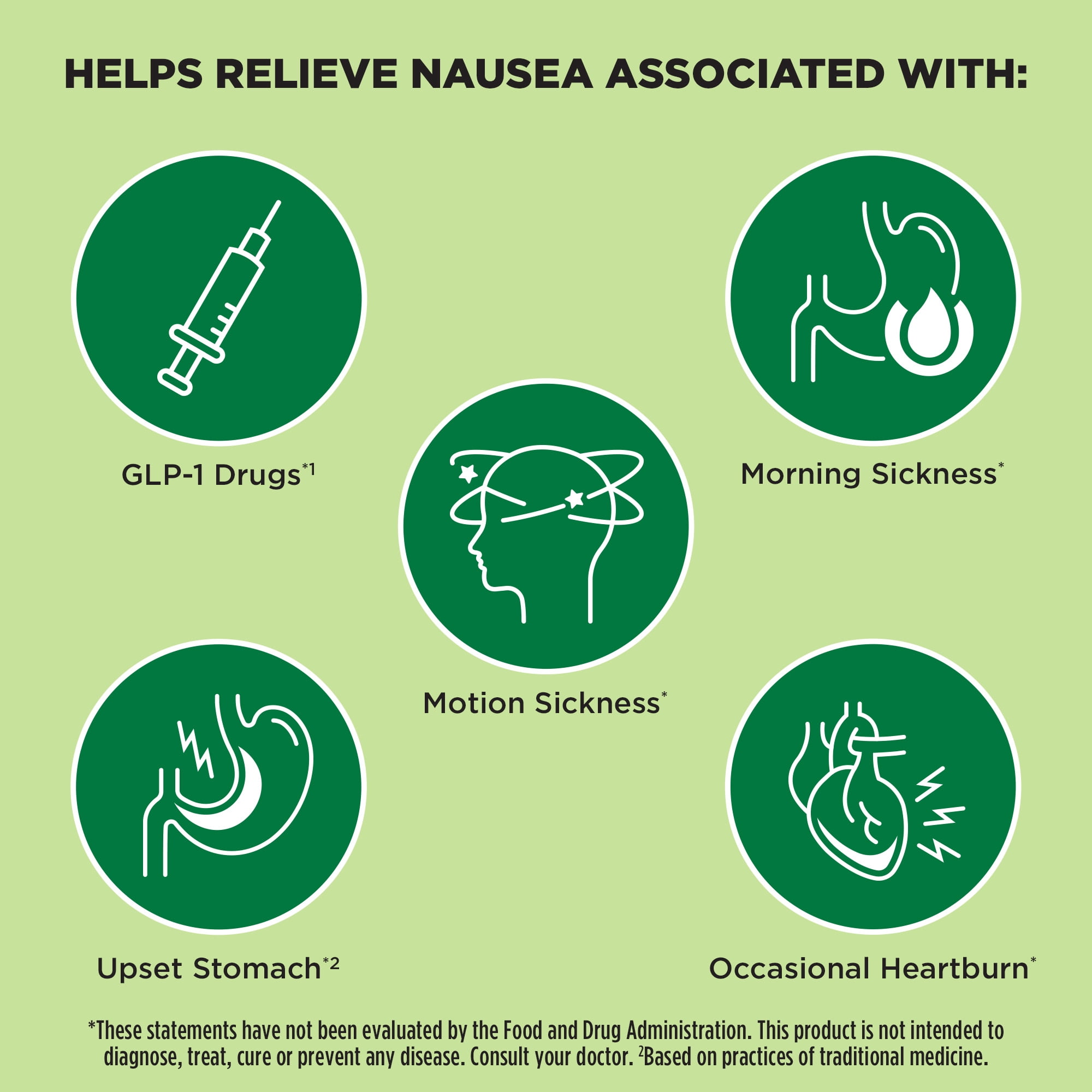 Advanced Herbals by Dramamine, Ginger Chews, Nausea Relief Soft Chews Lemon-Honey-Ginger, 20 Ct