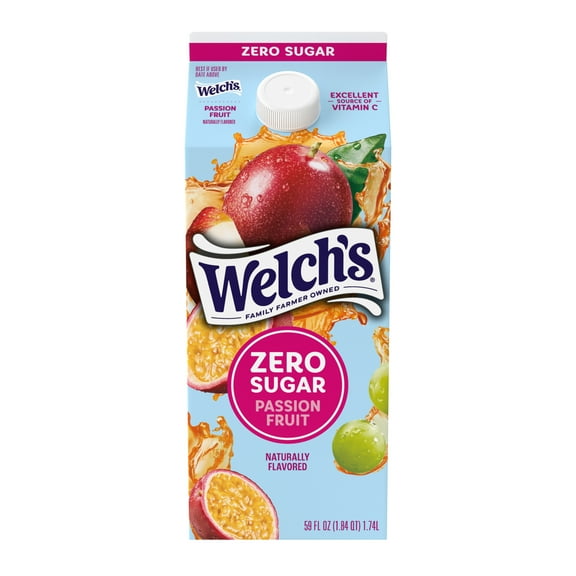 Welch's Passion Fruit Zero Sugar Drink, 59oz fl oz Carton
