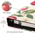 thumbnail image 3 of FORMRS 3 Ring Photo Album 4"x6" Self Adhesive Large Capacity PU Leather Cover, Apple Leaves Pattern, 3 of 8