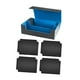 thumbnail image 5 of Caja para baraja de cartas coleccionables, caja protectora para naipes, almacenamiento para más de 1200 cartas de juego Azul, 5 of 9