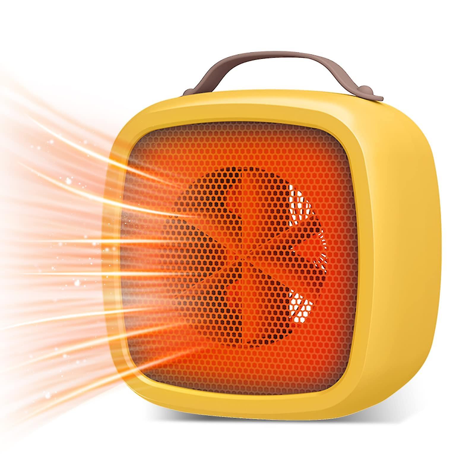 TIMPCV Fan Heater Energy Saving Quiet Air Heaters, 500w Mini Heater Fan