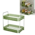thumbnail image 4 of Cup Drying Rack with Drain Tray Countertop Storage Shelf Cup Station Organizer for Home Kitchen Double Layer Green, 4 of 11