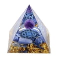 thumbnail image 2 of gbyLJF Pyramid Healing Crystals Stones Energy Pyramid Crystal, Healing Stones Pyramid Office Decor for Desk Decor Shelf Decor Bedroom Decor, 2 of 2