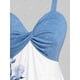 thumbnail image 4 of Tank Top de Cintura Imperio con Estampado de Flores en Talla Extra Rosegal  Camisetas sin mangas de talla grande, 4 of 5