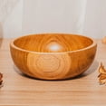 thumbnail image 4 of Round Teak Wood Bowl - Regular 4-Pack, 4 of 5