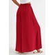 thumbnail image 2 of Pantalones PRETTYGARDEN Palazzo Pierna Ancha Rojo Mediano 2025, 2 of 9