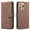 Brown, variant on ELEHOLD Case for iPhone 13 Pro, RFID Blocking Leather Wallet Case, Flip Cover with Card Slots & Stand,Black