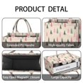thumbnail image 4 of Large Capacity Tote Bag,Beige Christmas Tree Pattern Handbag Fashion Luxury Tote Bag,15.7"x13"x 5.1" Inches,Laptop Compatible, 4 of 6