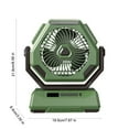 COFEST 2024 New Shaking Head Outdoor Fan, Silent 6inch Lighting