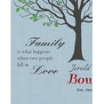 thumbnail image 2 of MuralMax Personalized Inspirational Canvas Tree Art Verse - Family is What Happens When Two People Fall in Love - Wall Decor Gifts For Milestones Occasions - Color - Sky Blue - Size - 12x16, 2 of 6