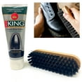 thumbnail image 6 of 2 Sets Shoe Boot Polish Shine Wooden Brush Kit Leather Cream 75mL Finish Black, 6 of 6