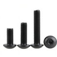 thumbnail image 5 of SENRISE 2/5 Pcs Button Head Screws Hexagon Socket Head Screw Fully Threaded Screws M3 M4 M5 M6 M8 Black, 5 of 7