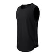 thumbnail image 4 of Tank Tops for Men Casual Slim Fit Quick Drying Crew Neck Sleeveless Tees Relaxed Soft Summer Beach Shirt Black Size XXL, 4 of 5