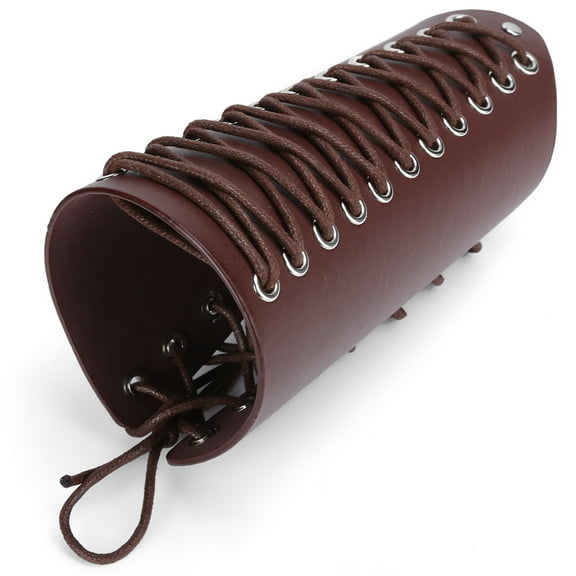 Tebru Leather Archery Wrist Arm Guard Compound Recurve Bow Arm Protection Bracer